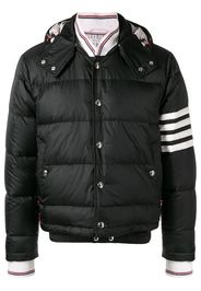 Thom Browne Bomberjacke mit Logo-Streifen - Schwarz