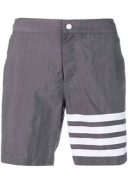 Thom Browne Badeshorts mit Druckknopf - Grau