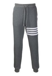 Thom Browne 4-Bar waffle stitch track pants - Grau