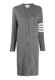 Thom Browne Cardigan mit Logo-Streifen - Grau