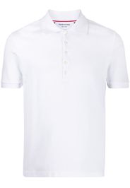 Thom Browne Pikee-Poloshirt mit Streifen - Weiß