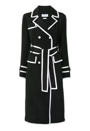 Thom Browne double-breasted silk coat - 415 Navy