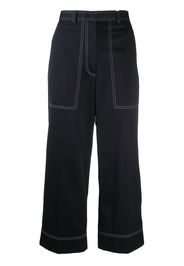 Thom Browne Cropped-Hose mit Kontrastnähten - Blau