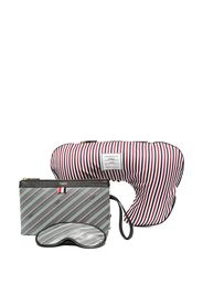 Thom Browne Gestreiftes Reiseset - Grau