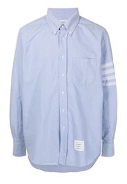 Thom Browne Button-down-Hemd mit Streifen - Blau