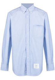 Thom Browne Oxford-Hemd mit Brusttasche - Blau