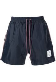 Thom Browne Badeshorts mit RWB-Streifen - Blau