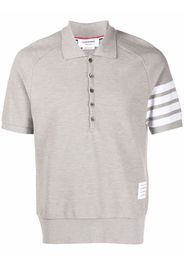 Thom Browne Poloshirt mit Streifen - Grau