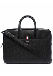 Thom Browne grosgrain-tab briefcase - Schwarz