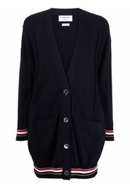 Thom Browne Oversized-Cardigan mit Streifen - Blau