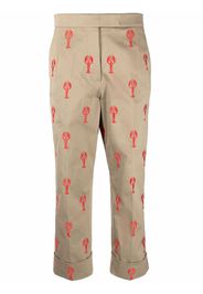 Thom Browne Hose mit Hummerstickerei - Nude