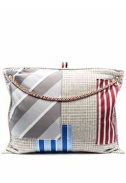 Thom Browne Shopper im Patchwork-Design - Grau