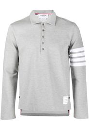 Thom Browne Poloshirt mit Streifen - Grau