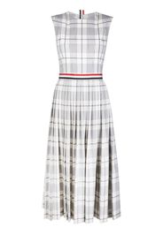 Thom Browne Kleid mit Karomuster - Grau