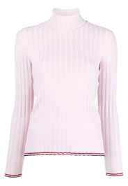 Thom Browne Gerippter Rollkragenpullover - Rosa