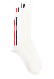 Thom Browne Socken mit Ripsband - Weiß