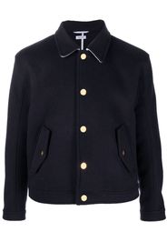 Thom Browne Hemdjacke aus Kaschmir - Blau