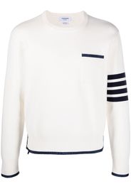 Thom Browne Pullover mit Streifen - Weiß