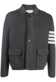 Thom Browne Cardigan mit Streifen - Grau