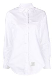 Thom Browne long-sleeved cotton shirt - Weiß