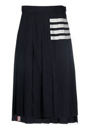 Thom Browne stripe-print pleated skirt - Blau