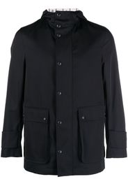 Thom Browne hooded parka coat - Blau