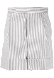 Thom Browne seersucker striped tailored shorts - Grau