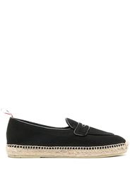 Thom Browne Varsity penny loafer espadrilles - Schwarz