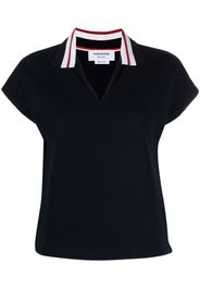 Thom Browne cricket stripe polo shirt - Blau