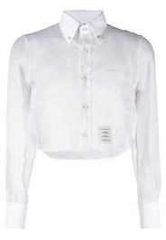 Thom Browne Klassisches Cropped-Hemd - Weiß