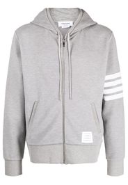 Thom Browne Kapuzenjacke mit Logo-Patch - Grau