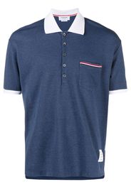 Thom Browne Poloshirt mit Signature-Streifen - Blau