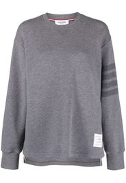 Thom Browne Gestrickter Pullover mit Streifen - Grau