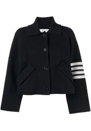 Thom Browne Cropped-Jacke mit Streifen - Blau