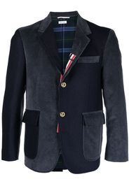 Thom Browne Sakko mit Einsätzen aus Cord - Blau