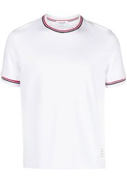 Thom Browne T-Shirt mit Logo-Patch - Weiß