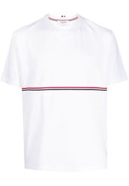 Thom Browne RWB-stripe crew-neck T-shirt - Weiß