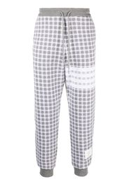 Thom Browne Karierte Jacquard-Jogginghose - Grau