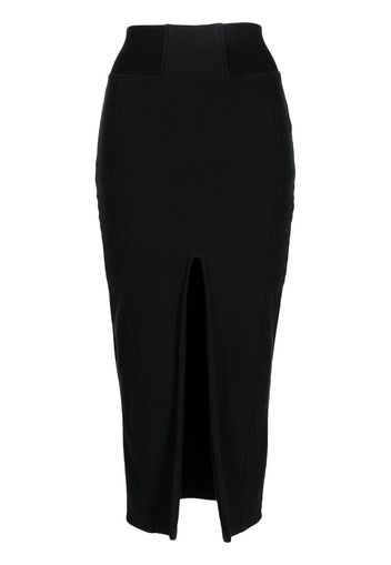 Thom Krom zipped cotton pencil skirt - Schwarz