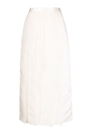 Tibi midi pleated skirt - Weiß