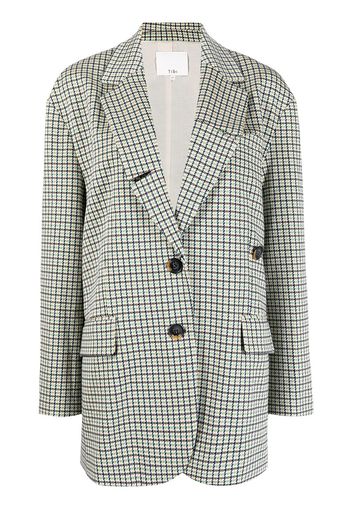 Tibi Liam checked blazer - Gelb