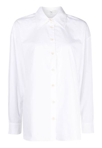 Tibi long-sleeve cotton shirt - Weiß