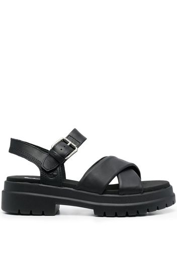 Timberland padded crossover strap sandals - Schwarz