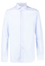 Tintoria Mattei long-sleeve cotton shirt - Blau