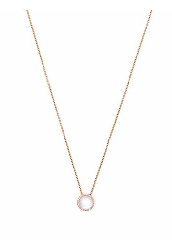 Tirisi 18kt Amsterdam Rotgoldhalskette mit Diamanten und Topas - Rosa