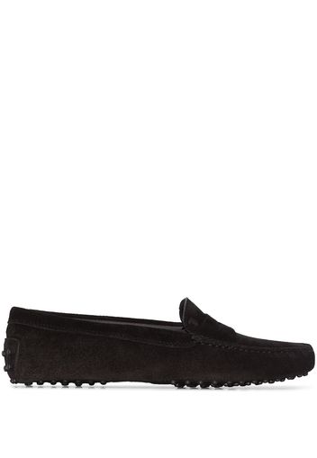 Tod's TODS MOCCASIN LFR RTOE RDGD SLE SUE - Schwarz