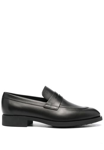 Tod's polished leather loafers - Schwarz