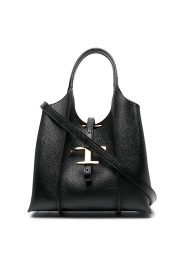 Tod's Timeless logo-plaque tote bag - Schwarz