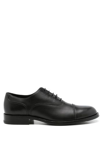 Tod's monogram-stamp oxford shoes - Schwarz