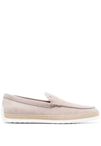 Tod's suede slip-on loafers - Nude